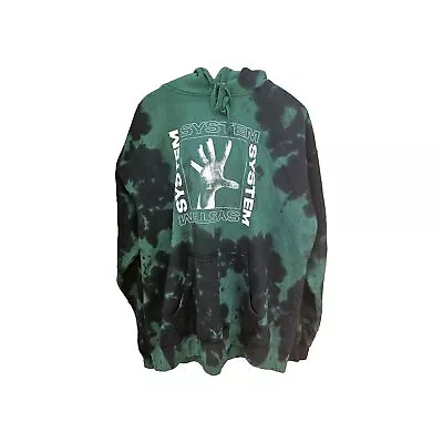 Buy System Of A Down Tye Dye Hoodie XL NWOT Green & Black Tiedye RN 93846 • 60.68£