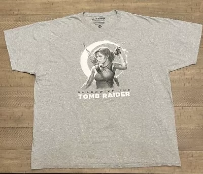 Buy Sz 2XL Lootgaming Men’s T-Shirt Shadow Of The Tomb Raider Video Game Gray • 5.41£
