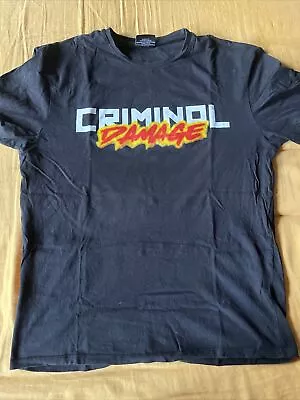 Buy Pokemon Nintendo Mens T-Shirt Criminal Damage Charizard Image Large Worn • 9.32£
