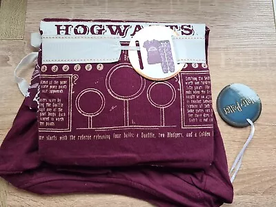Buy Harry Potter Hogwarts Quidditch Ladies Cotton Pyjamas Women's PJs Large 14-16 • 20£