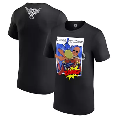 Buy The Rock Men's T-Shirt WWE Slap Black T-Shirt - New • 14.99£