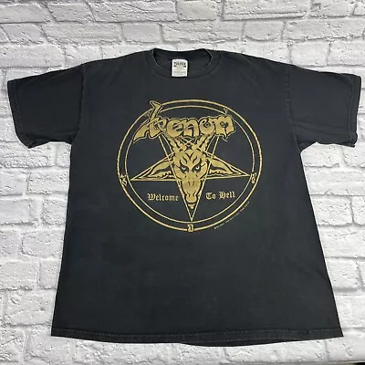 Buy Venom Welcome To Hell Vintage Band T-Shirt 1996 XL Double Sided 90s Tee • 101.45£