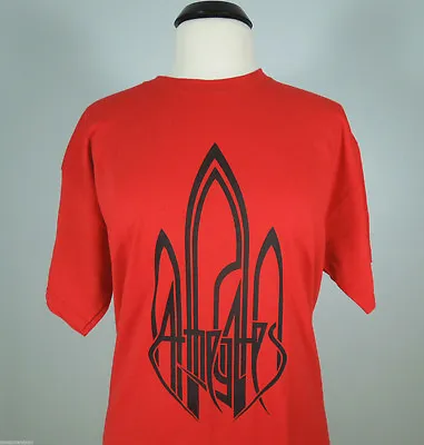 Buy AT THE GATES Band Logo 2XL T-Shirt RED Mens • 27.99£