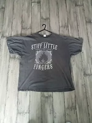 Buy VTG Stiff Little Fingers T-shirt Grey XXXL  Early 00s Rigid Digit Productions  • 19.99£