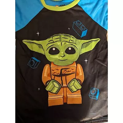 Buy Disney Lego Star Wars Boys Long Sleeve Grogu Baby Yoda Pajamas Set Size 8 • 11.28£