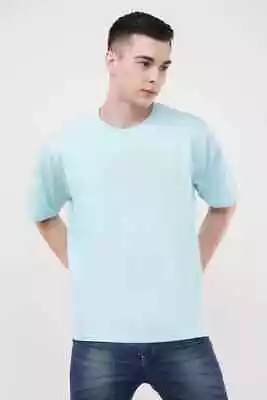 Buy Mens Oversized Super Soft Half Sleeve Solid T-Shirt In Multiple Colors • 6.99£