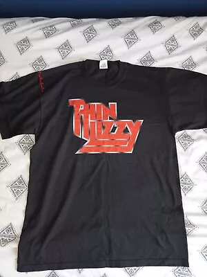 Buy Thin Lizzy Black 2011 Tour T-shirt L With Special Red Beads On Sleeves • 24£