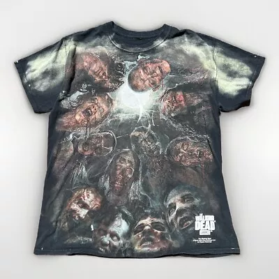 Buy 2015 The Walking Dead T-Shirt MENS Med All Over Print AOP TV Series Promo L • 55.08£