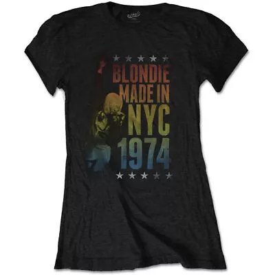 Buy Ladies Blondie Debbie Harry Made In NYC 1974 Official Tee T-Shirt Womens Girls • 14.99£