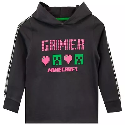 Buy Minecraft Creeper Hoodie Kids Girls 5 6 7 8 9 10 11 12 13 Years Jumper Hooded • 17.99£