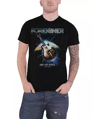 Buy Foreigner T Shirt Juke Box Heroes Band Logo New Official Mens Black S • 16.95£