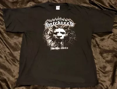 Buy Reprinted Hatebreed To The Lions Shirt, Hardcore Puck Rock Band T-shirt TE3052 • 15.83£