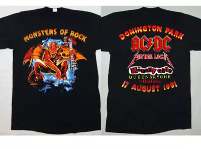 Buy Monsters Of Rock Tour Donington Park 1991 T Shirt Full Size S-5XL BE2893 • 33.69£