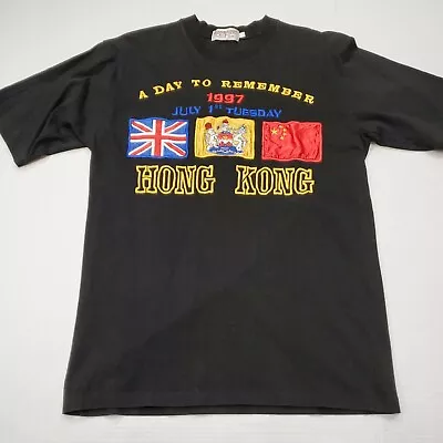 Buy Honk Kong A Day To Remember 1997 July 1st Tuesday Black T-Shirt Good Condition • 24.27£