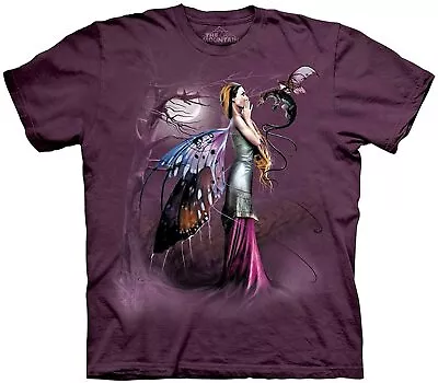 Buy Fairy Dragon Whisperer Magical Wings Spirit Fantasy Purple Mountain Shirt S-M • 31.65£