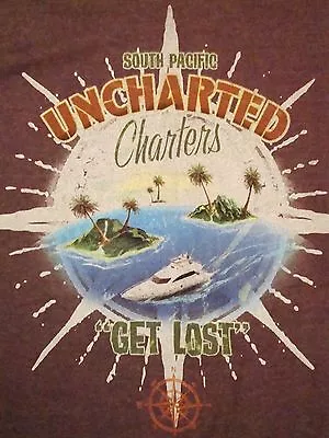 Buy Get Lost In The South Pacific Islands  Uncharted  Boats Souvenir Soft T Shirt S • 15.04£