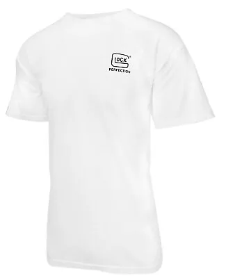 Buy Glock Aa75106 Carry With Confidence  White Cotton Short Sleeve Small • 22.91£
