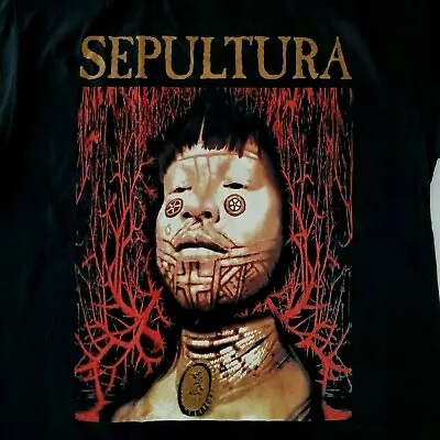 Buy FREE SAME DAY SHIPPING New Classic SEPULTURA Roots Bloody Roots Shirt MEDIUM • 16.80£