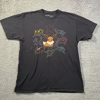 Buy Pokemon EEVEE Evolutions Men's Large 100% Cotton Black T-Shirt  • 13.99£
