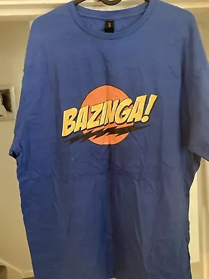 Buy Big Bang Theory Blazing A Blue T-shirt XL Men Size 16 Women  • 5.99£