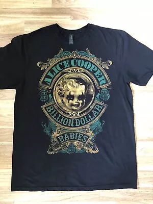 Buy Alice Cooper Billion Dollar Babies Men’s T-Shirt- Large • 13.99£