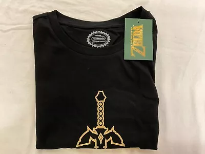 Buy Mens Black T-shirt Nintendo Zelda Small Free Uk Shipping New With Tags • 10.99£