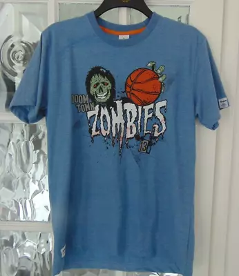 Buy ADDICT T-SHIRT Size XL Light Blue Doom Town Zombies • 1.99£