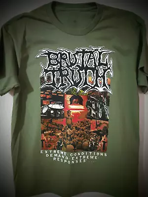 Buy BRUTAL TRUTH Band Short Sleeve Gift For Fan S To 5XL T Shirt GC2071 • 21.28£