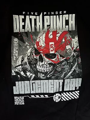 Buy Five Finger Death Punch Judgement Day New Black T-shirt Size Large • 19.99£