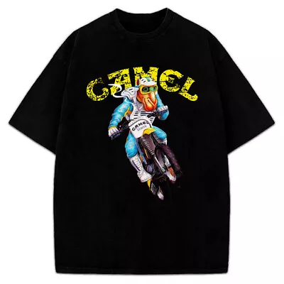 Buy Joe Camel T-Shirt Joe Camel Dirt Bike Supercross Vintage AD Custom Graphic Tee • 22.36£