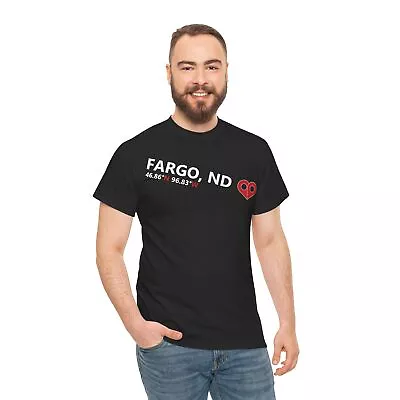 Buy Fargo, ND In My Heart Cotton T-shirt, American Cities Tee Collection • 15.80£
