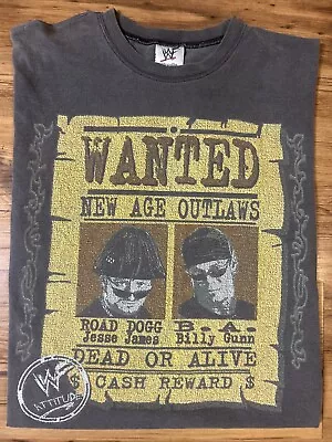 Buy Rare Vintage 1990s WWF New Age Outlaws Wrestling Shirt Wwe Nwo Ecw Youth M 90s • 56.01£