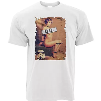 Buy Princess Leia Carrie Fisher Naughty Star Wars Film Movie T Shirt • 6.99£