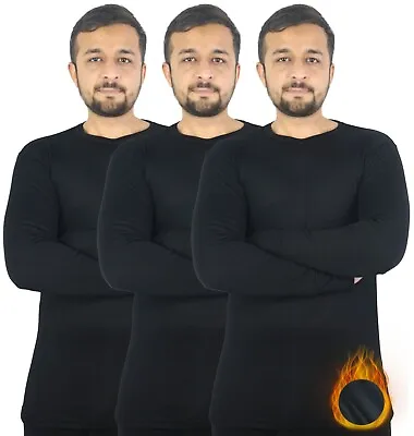 Buy 3PK Mens Thermal Long Johns Full Set Top T Shirt Bottom Trouser Underwear UK • 10.99£