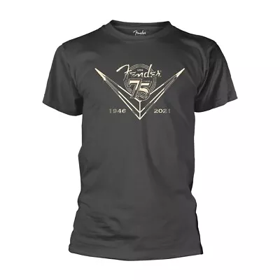Buy FENDER - BEVELLED GREY T-Shirt Small • 16.46£