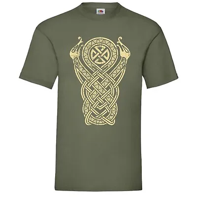 Buy Viking Serpents Intertwined Symbol T-Shirt Birthday Gift • 14.99£