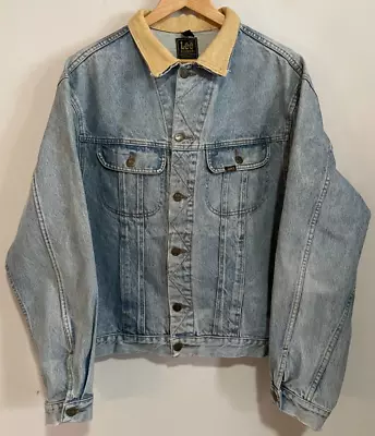 Buy LEE RIDERS VINTAGE 1980s TYPE 3 DENIM TRUCKER JACKET UNION MADE IN USA SIZE XL • 40£