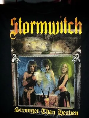 Buy Stormwitch Stronger Than Heaven T-Shirt Short Sleeve Cotton Black S To 5XL BE167 • 21.24£
