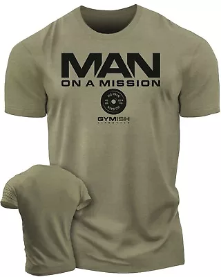Buy 072. Man On A Mission Workout T-Shirt • 32.63£