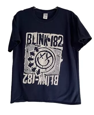 Buy Vintage Blink 182 Shirt Large 2014 Pop Punk Rock Tour Festival Mark Tom Travis • 19.99£