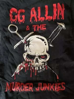 Buy GG Allin And The Murder Junkies Shirt Men Classic Black Unisex • 10.17£