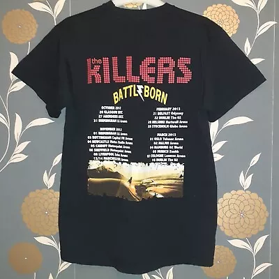 Buy The Killers Medium T-Shirt Battle Born 2012 Tour UK Europe 38inch Chest CD A • 19.99£