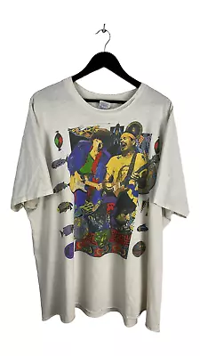 Buy VTG Bob Dylan/Santana 93' Tour Thrashed Tee Sz XXL • 130.69£