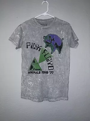 Buy Pink Floyd Unisex Animals Tour 77 Graphic T-Shirt Gray Size Small • 23.23£