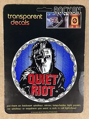 Buy Quiet Riot Vintage Sticker,80s,metal Health,lp,cd,t-Shirt,iron Maiden,Ozzy,Dio • 25.29£