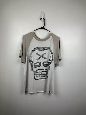 Buy Vintage Distressed Thrashed White Zombie Rob Zombie Skull 666 T-Shirt Mens XL • 70.02£