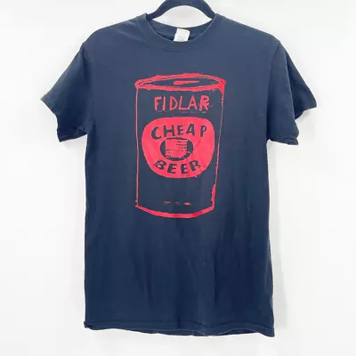 Buy Urban Outfitters Fidlar Cheap Beer Band Tee Unisex Size S Black Crew Neck • 18.67£