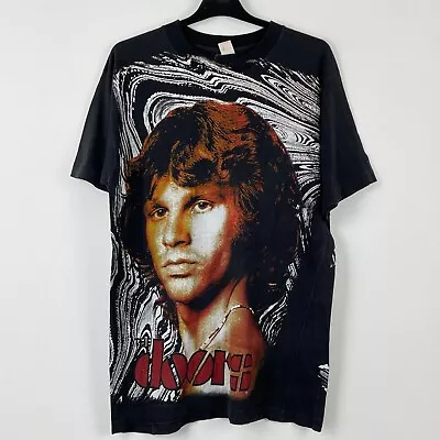 Buy The Doors Jim Morrison All Over Print Rare Vintage 90s Band T-Shirt XL • 35£