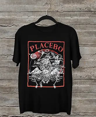 Buy Placebo Astro Skeletons Tee Shirt Short Sleeve Black All Size GC1485 • 21.28£