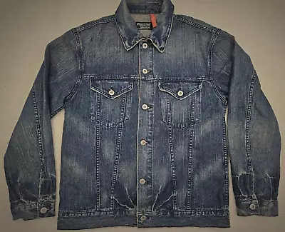 Buy Men's Blue Denim Jacket Size L Large • 5£